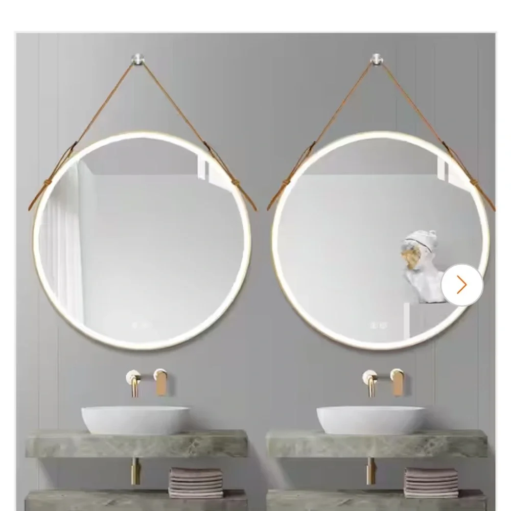 Round LED decorative bathroom mirror with anti-fog BRAND NEW